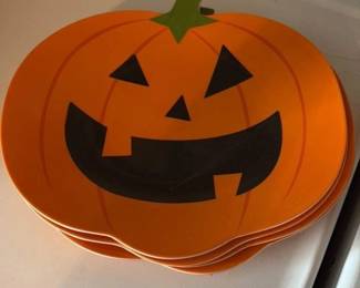 Halloween Pumpkin Plates