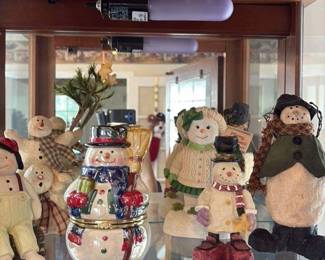 Snowman figurines collection