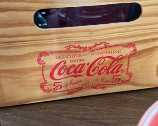 Coca-Cola Wooden Crate Radio