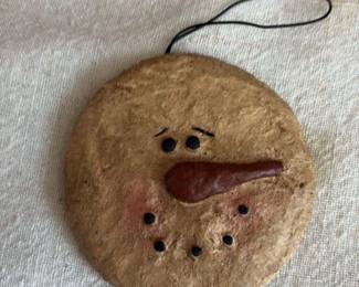 Handmade Snowman Ornament