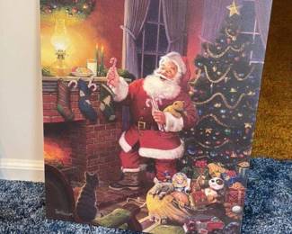 Santa Claus with Christmas Tree and gifts