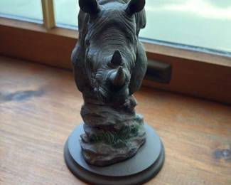 Rhino Head Sculpture