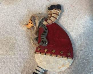 Hand Painted Folk Art Santa Claus Figurine