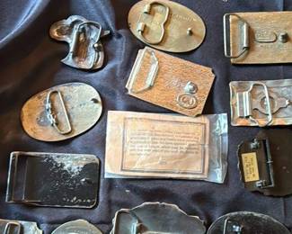 Collection of Vintage Belt Buckles