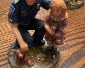 Blue Hats of Bravery "Teddy's Rescue" Minature Figurine