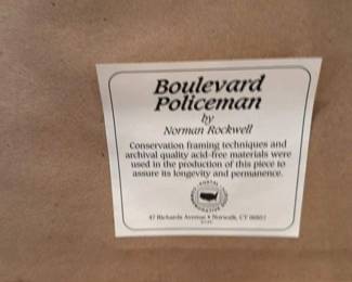 Boulevard Policeman by Normal Rockwell