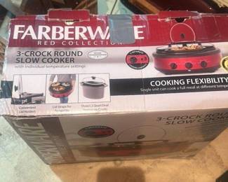 Farberware Red Collection 3 Quart Round Slow Cooker