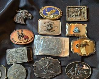 Collection of Vintage Belt Buckles