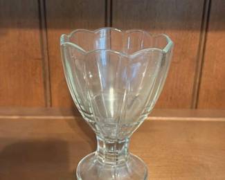 Vintage Glass Ice Cream Sundae Dish
