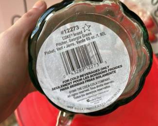 Coca-Cola "COKE" Brand Glass Pitcher