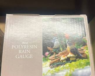 Home Trends Bird Polyresin Rain Gauge
