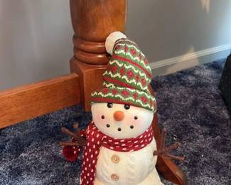 Decorative Snowman Figurine