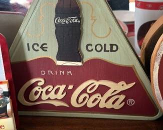Coca-Cola "Ice Cold Drink" Triangular Sign