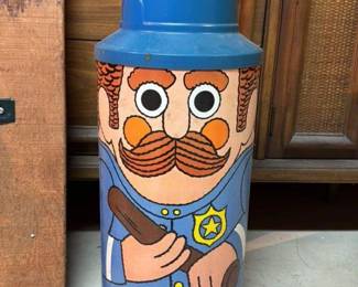 Vintage "Officer" Tin Litho Toy Robot