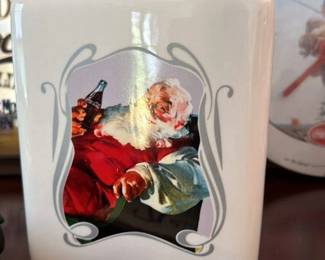 Coca-Cola Santa Claus Ceramic Cookie Jar