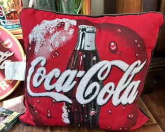 Coca-Cola Bottle Tapestry Pillow