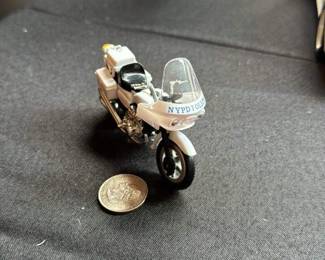 NYPD Police Motorcycle Diecast Model