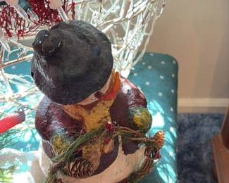 vintage christmas snowman decoration