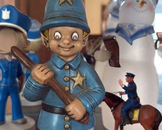 Vintage Ceramic Police Officer Figurine