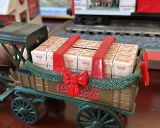 Coca-Cola Horse-Drawn Wagon with Bottles