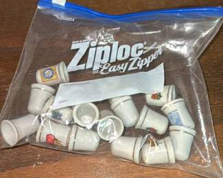 Collection of Decorative Ceramic Thimbles