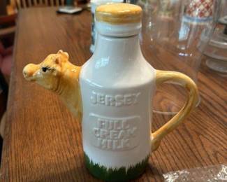 Jersey Bull "Cream O' the Crop" Milk Pitcher