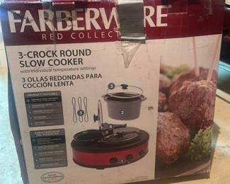 Farberware Red Collection 3 Quart Round Slow Cooker