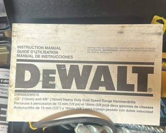 Dewalt DW505/DW515 Heavy Duty Dual Speed Range Hammerdrill