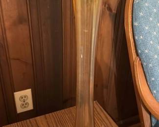 Wooden Display Cabinet with Glass Doors and Shelves