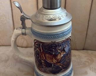German Beer Stein with Stag