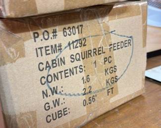 Cabin Squirrel Feeder