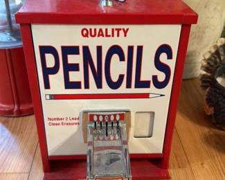 Vintage Quality Pencils Vending Machine