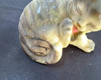 Vintage Ceramic Kitten Figurine