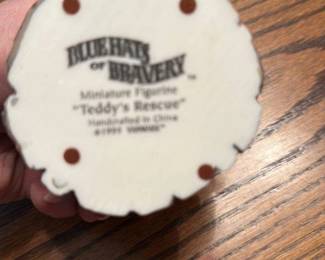 Blue Hats of Bravery "Teddy's Rescue" Minature Figurine
