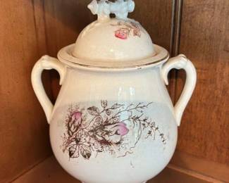 Antique Porcelain Jug with Floral Decoration