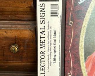 Coca-Cola "Delicious" Collector Metal Sign