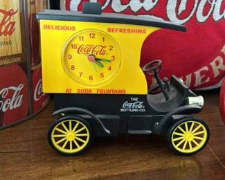 Coca-Cola Advertising Clock in Model T Ford Car