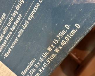 Mainstays Antique 2 Drawer Wood File Cabinet