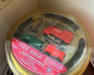Coca-Cola Christmas Train Set Tin