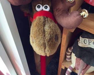 Plush Reindeer Christmas Decoration