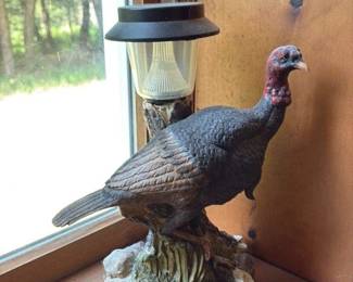 Turkey Figurine with Solar Light
