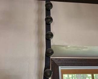 Antique Sleigh Bells on Leather Strap