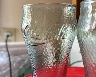 Coca-Cola Textured Glass Tumblers