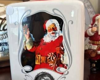 Coca-Cola Santa Claus Ceramic Cookie Jar