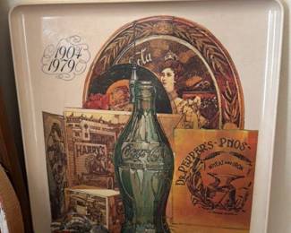 Coca-cola and Dr. Pepper Commemorative Tray