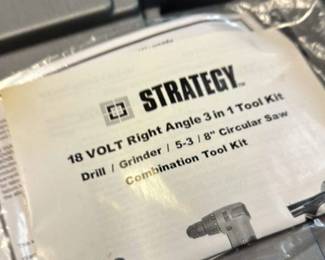 Strategy 18 Volt Right Angle 3-in-1 Tool Kit