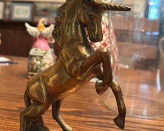 Brass Unicorn Figurine