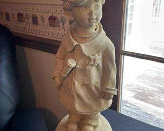 Vintage Child Police Officer Figurine