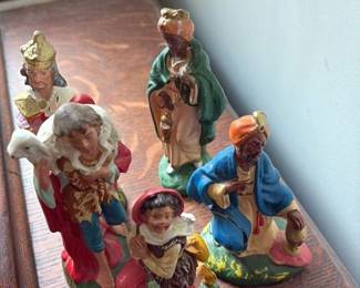 Vintage Nativity Scene Figures