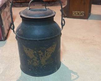 Antique Metal Milk Can